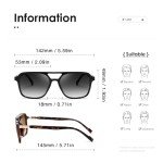 Trendy Retro Rectangle Frame Sunglasses K1649