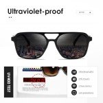 Trendy Retro Rectangle Frame Sunglasses K1649