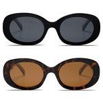 Retro Oval Polarized Sunglasses for Stylish Women & Men