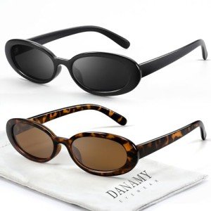 DANAMY Retro Oval Sunglasses for Stylish Looks
