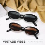 DANAMY Retro Oval Sunglasses for Stylish Looks