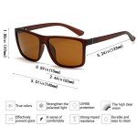 Polarized Vintage Rectangular Sunglasses for Men/Women