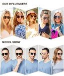 SOJOS Retro Aviator Polarized Sunglasses for Everyone