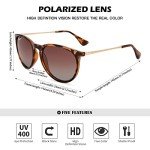 Classic Round Polarized Sunglasses for Women