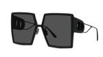 Dior Women's Black Frame Sunglasses with Smoke Lenses