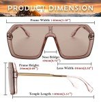 Feisedy Retro Rimless Sunglasses for Men & Women
