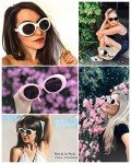 FEISEDY Retro Oval Clout Sunglasses for Everyone