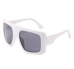 W&Y YING Oversized Square Fashion Sunglasses (White)