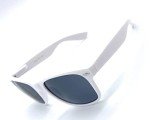 Vintage 80's Style White and Smoke Sunglasses