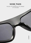W&Y YING Oversized Square Fashion Sunglasses (White)