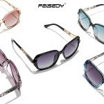 FEISEDY Women's Polarized Square Sunglasses B2289