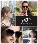 FEISEDY Women's Polarized Square Sunglasses B2289