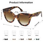 Oversized Retro Cat Eye Designer Sunglasses for Women