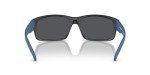 ARNETTE Men's Black Rubber Sunglasses with Blue Lenses