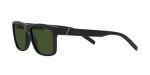 Matte Black ARNETTE Men's Sunglasses with Dark Green Lenses