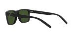 Matte Black ARNETTE Men's Sunglasses with Dark Green Lenses
