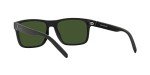 Matte Black ARNETTE Men's Sunglasses with Dark Green Lenses