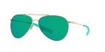 Costa Del Mar Women's Gold Sunglasses with Green Lenses