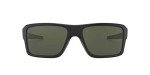 Oakley Men's Double Edge Rectangular Sunglasses, Matte Black