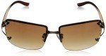 Vera Oval Gold/Brown Designer Sunglasses for Women