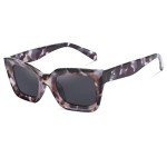 FEISEDY Women's Thick Square Frame Sunglasses