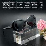 Trendy Polarized Black Oval Sunglasses for All