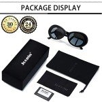 Trendy Polarized Black Oval Sunglasses for All