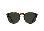 RAEN Remmy Retro Round Sunglasses with Green Lenses