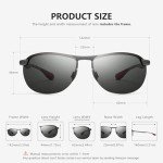 Men's Photochromic Polarized Aviator Sunglasses