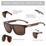 ZENOTTIC Polarized Square Sunglasses for Men