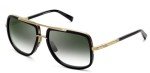 Dita Mach-One Matte Black & Gold Aviator Sunglasses