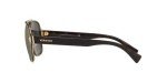 Versace Havana Square Sunglasses with Grey Mirror Lens