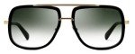 Dita Mach-One Matte Black & Gold Aviator Sunglasses