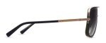 Dita Mach-One Matte Black & Gold Aviator Sunglasses