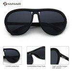 Karsaer Retro Oversized Aviator Sunglasses K7132