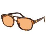 Retro 70s Square Aviator Sunglasses for Women