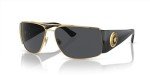 Versace Gold Frame Sunglasses with Dark Grey Lenses