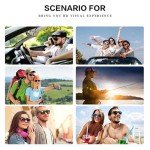 NIDOVIX Retro 70s Square Sunglasses UV400 Protection