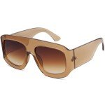 Oversized Trendy Square Aviator Sunglasses for All