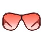 BOTEN Red Oversized Funky Wraparound Sunglasses