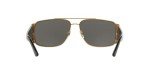 Versace Gold Frame Sunglasses with Dark Grey Lenses