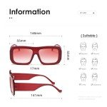 Trendy Oversized Retro Square Sunglasses K1571