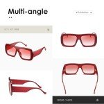Trendy Oversized Retro Square Sunglasses K1571