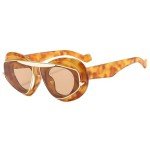 Vintage Leopard Cat Eye Sunglasses for Women