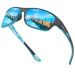 KUGUAOK Men's Polarized Sports Sunglasses - UV Protection