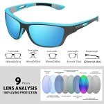 KUGUAOK Men's Polarized Sports Sunglasses - UV Protection