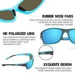 KUGUAOK Men's Polarized Sports Sunglasses - UV Protection