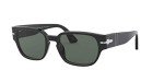 Persol PO3245S Black/Green Polarized Square Sunglasses