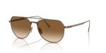 Persol PO5003ST Round Sunglasses - Bronze Gradient 54mm