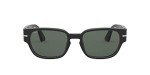 Persol PO3245S Black/Green Polarized Square Sunglasses